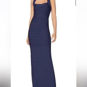 Herve leger Criss Cross Icon Gown